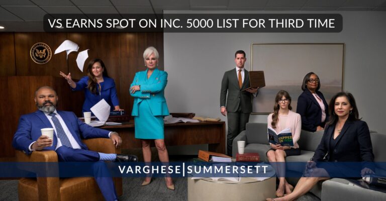 Varghese Summersett entra en la lista Inc. 5000 de las empresas de más rápido crecimiento de EE.UU.