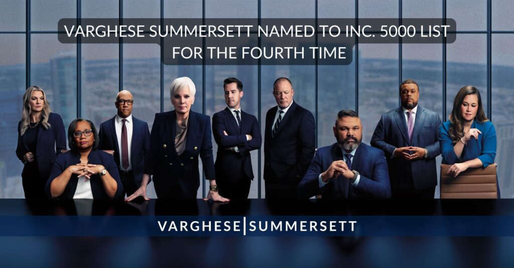 Varghese Summersett Named to Inc. 5000 List for the Fourth Time