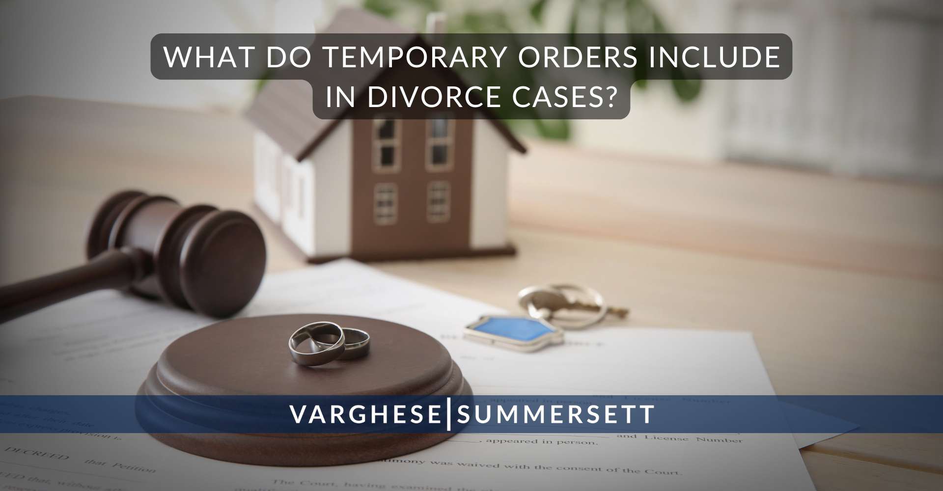 ¿Qué incluyen las órdenes provisionales en los casos de divorcio?