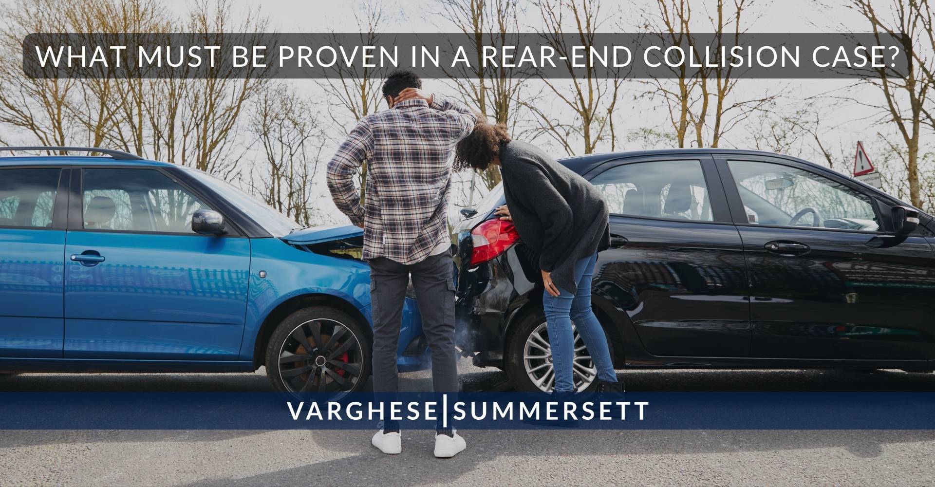 ¿Qué se debe demostrar en un caso de colisión por alcance?