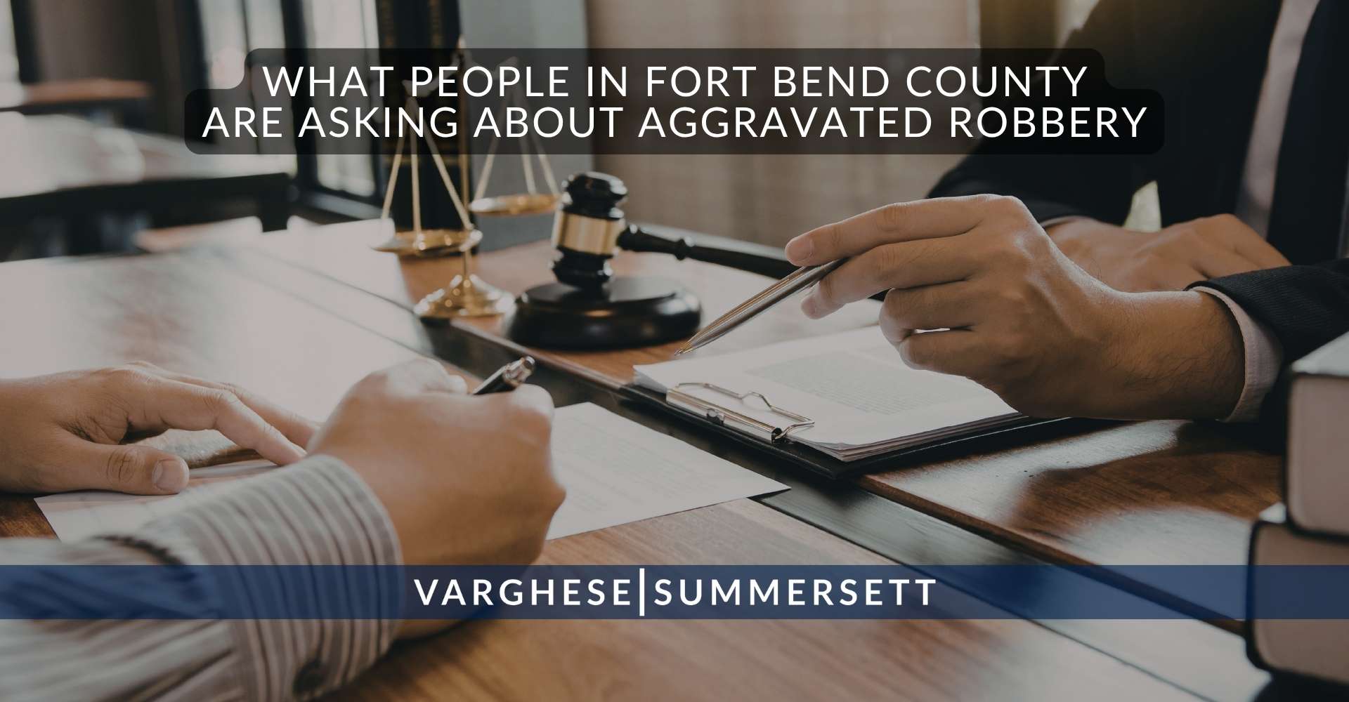 Preguntas frecuentes de los habitantes del condado de Fort Bend sobre el robo con agravantes