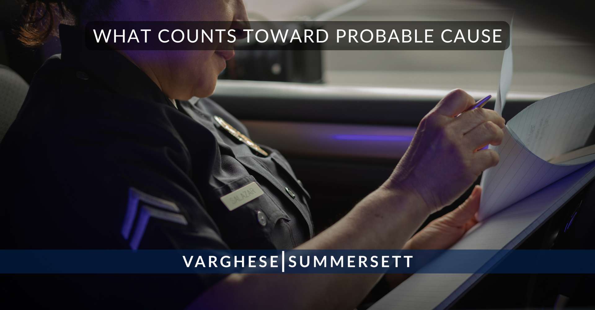 What counts toward probable cause