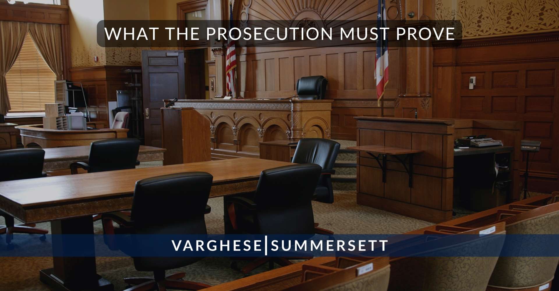 Lo que debe demostrar la acusación