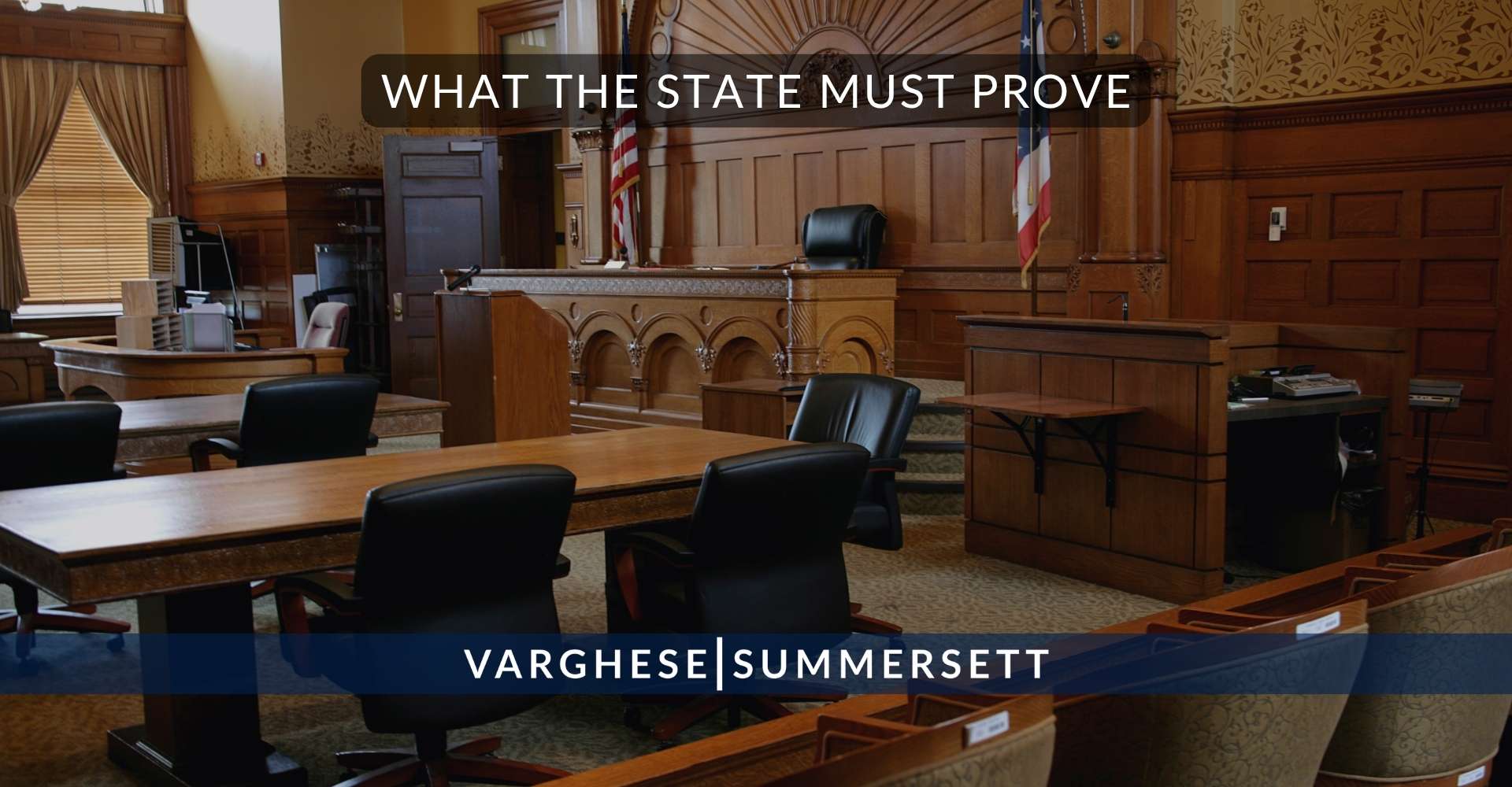 Lo que el Estado debe demostrar