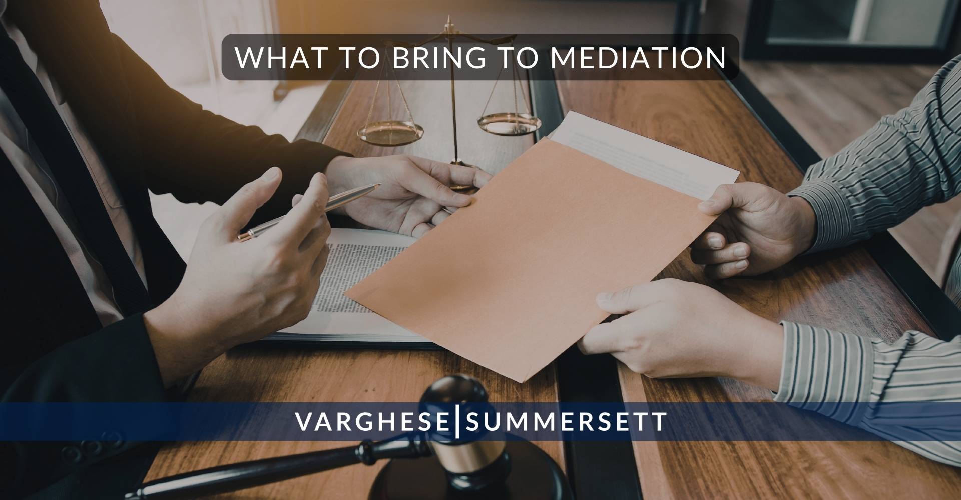 Qué llevar a la mediación