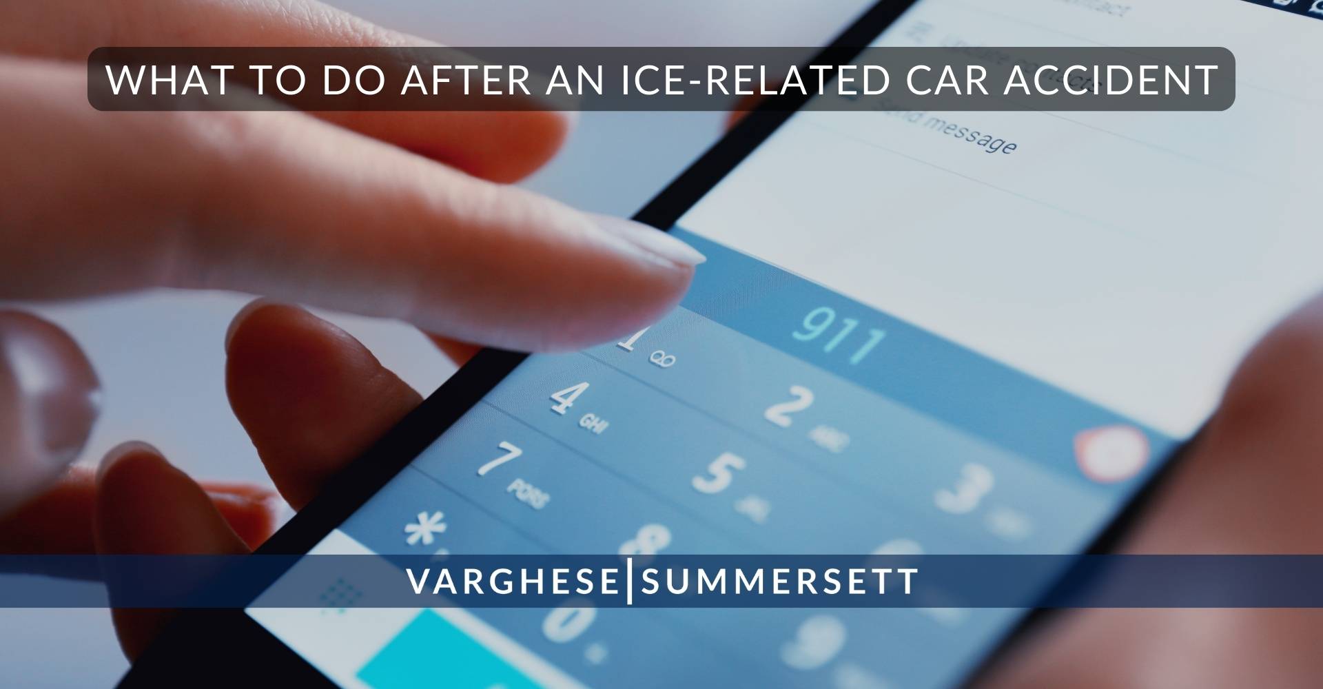 Qué hacer después de un accidente automovilístico relacionado con el hielo