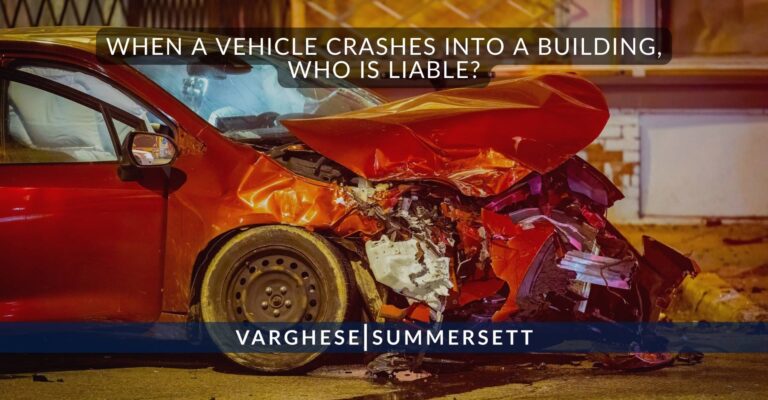 When a Vehicle Crashes into a Building, Who is Liable?