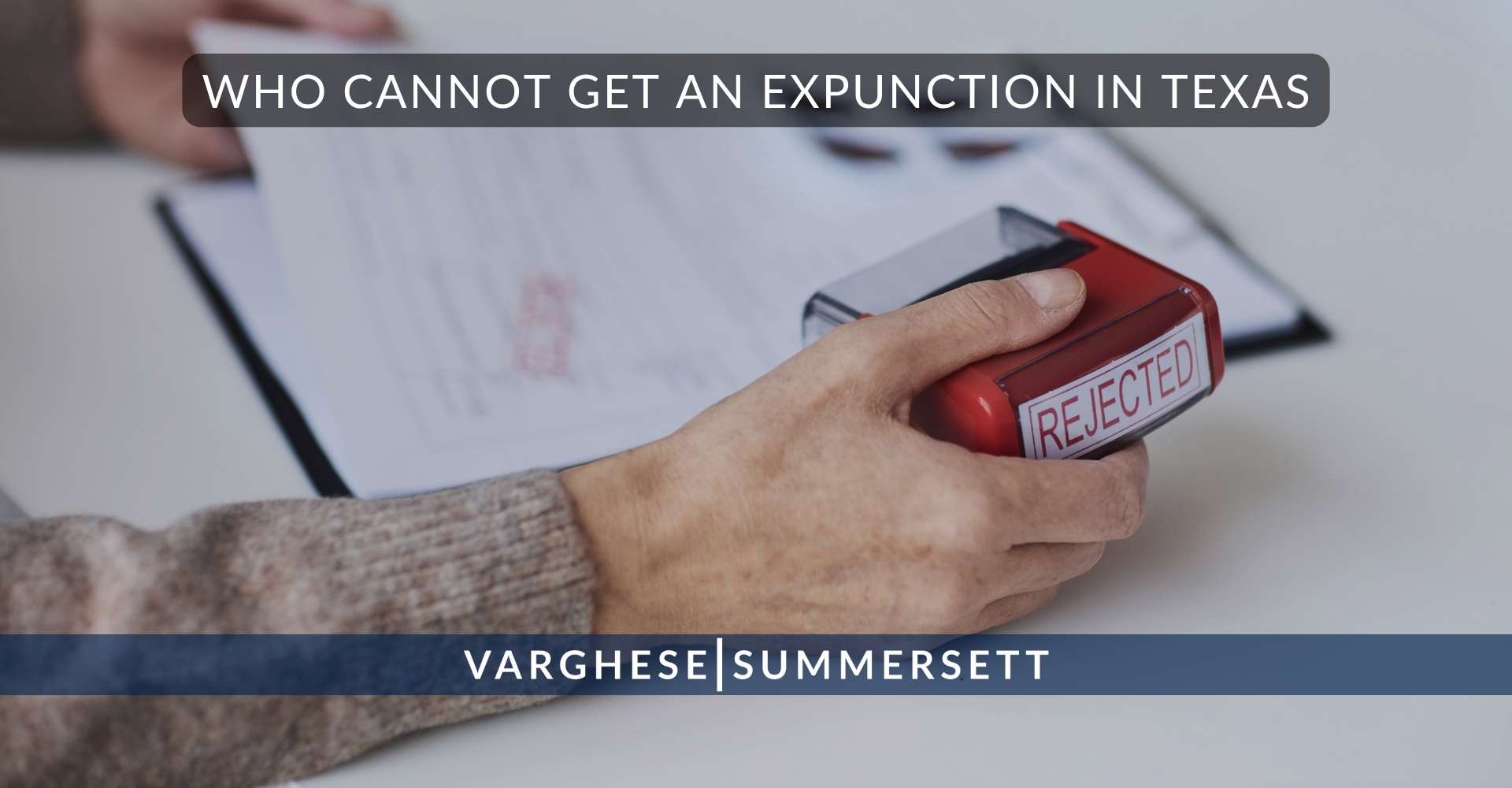 Quiénes no pueden solicitar la eliminación de antecedentes penales en Texas