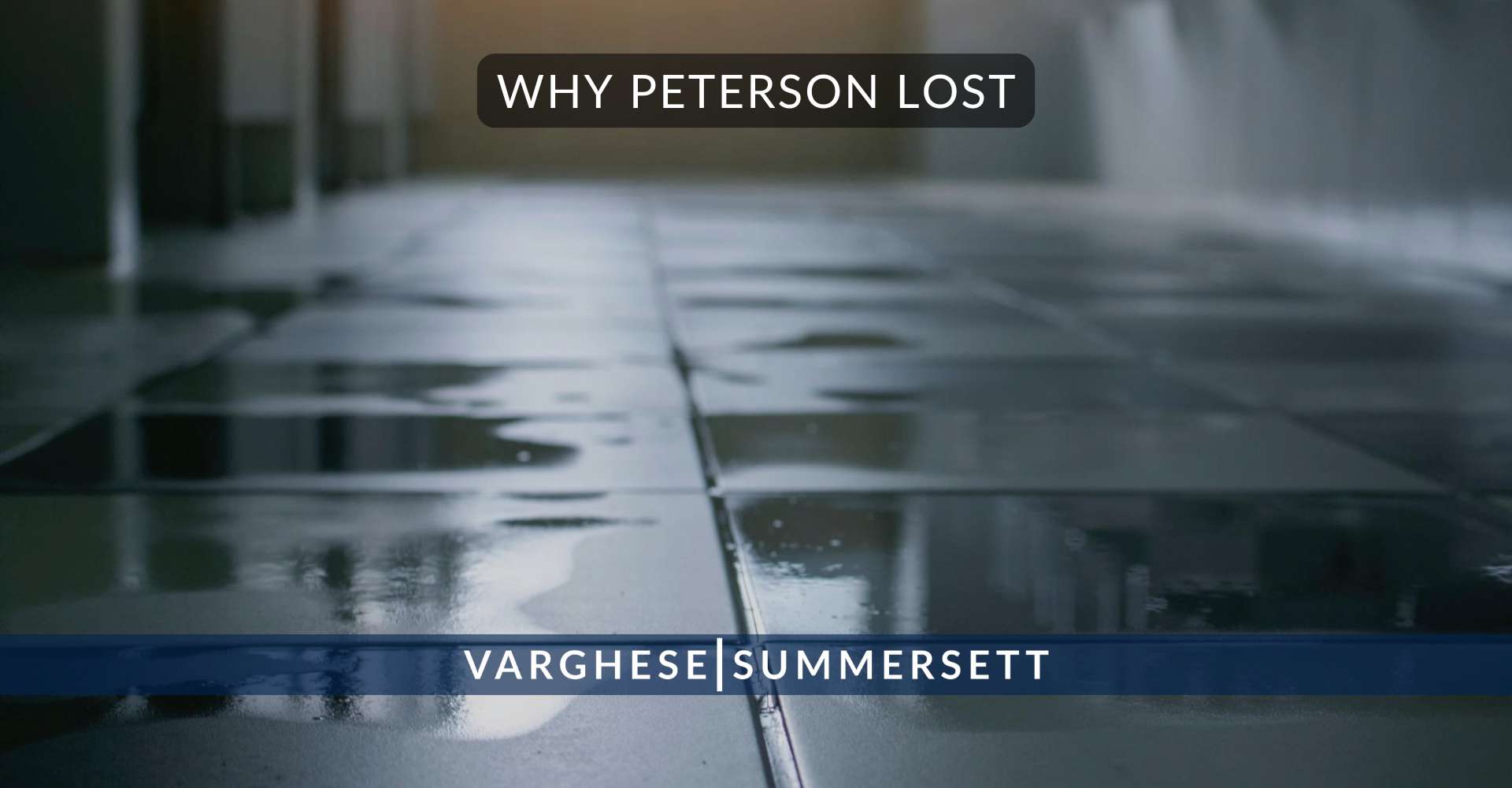 Why Peterson Lost
