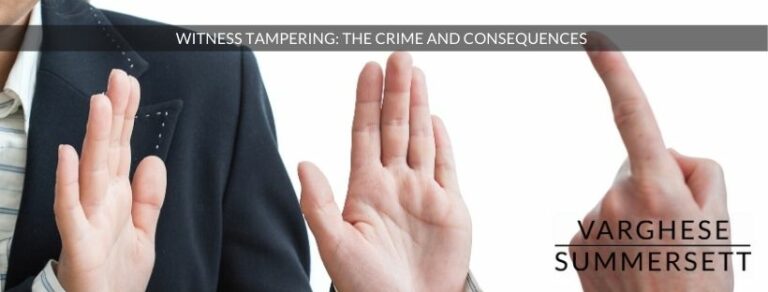 Witness Tampering: The Crime and Consequences