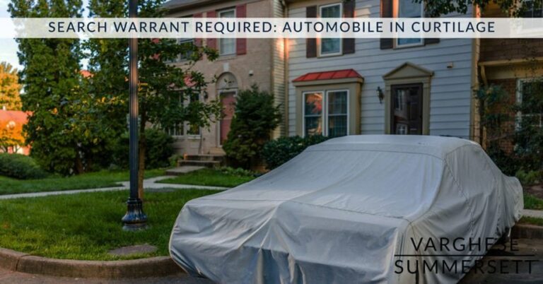 Collins v. Virgina Limits the Fourth Amendment Automobile Exception