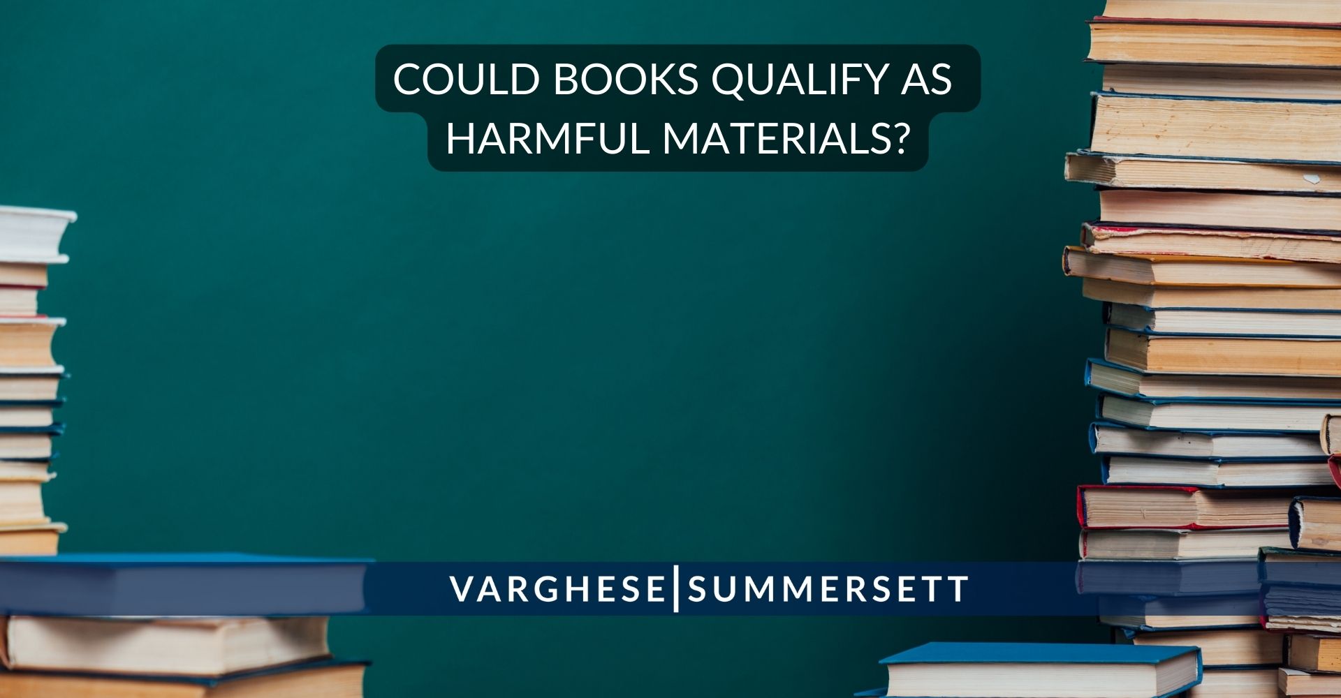 can books qualify as harmful materials