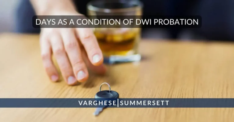 Days as a Condition of DWI Probation in Texas