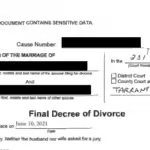 Decreto de divorcio de Texas: El paso final