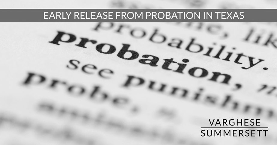 early release from probation in Texas