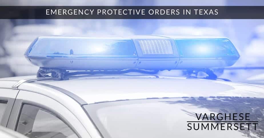 órdenes de protección de emergencia en Texas