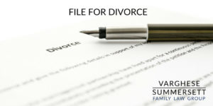 filing for divorce in texas