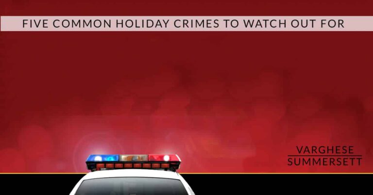Five Common Holiday Crimes to Watch Out For
