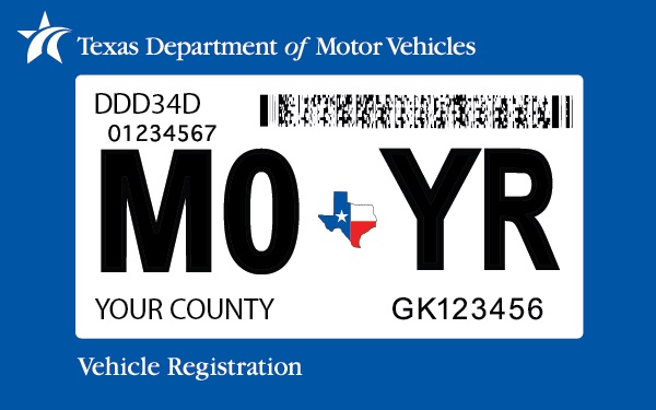 Texas moved to a one-sticker system
