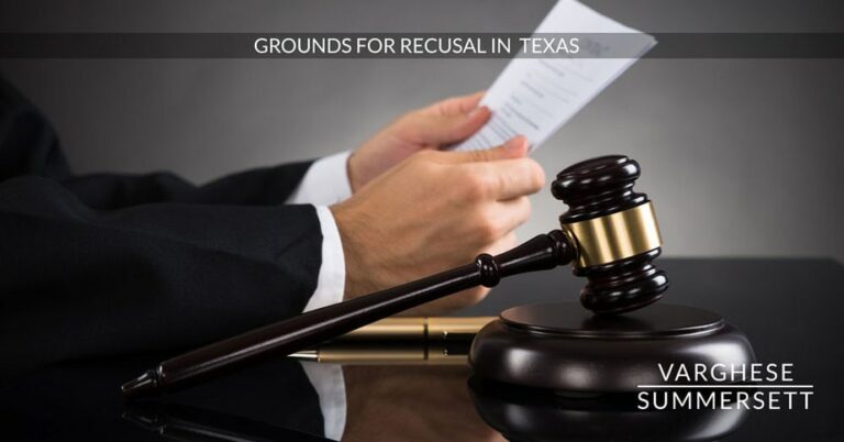 Off the Case: Grounds for Recusal in Texas