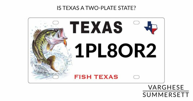 Is Texas a Two-Plate State? Front and Rear License Plates