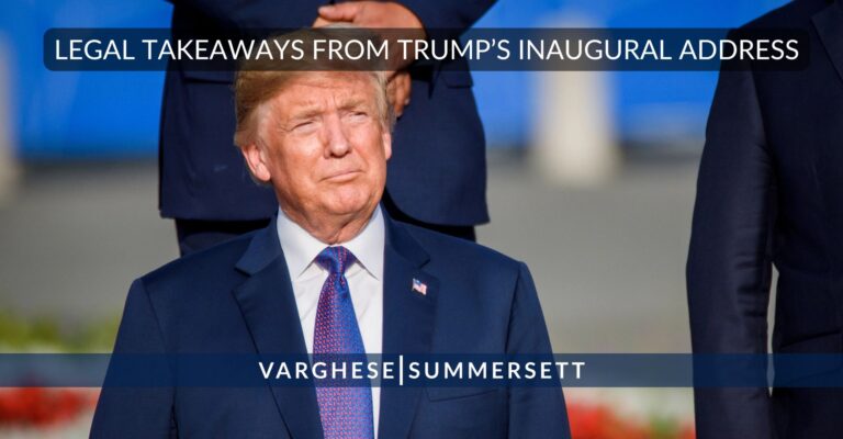 Segundo discurso de investidura de Trump: Aspectos jurídicos