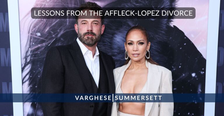 Lecciones del divorcio de Ben Affleck y Jennifer López