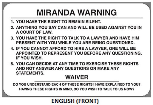 miranda warning