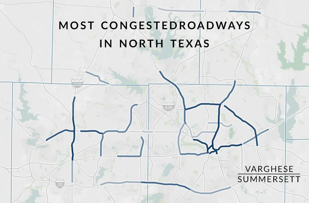 most congested roadways