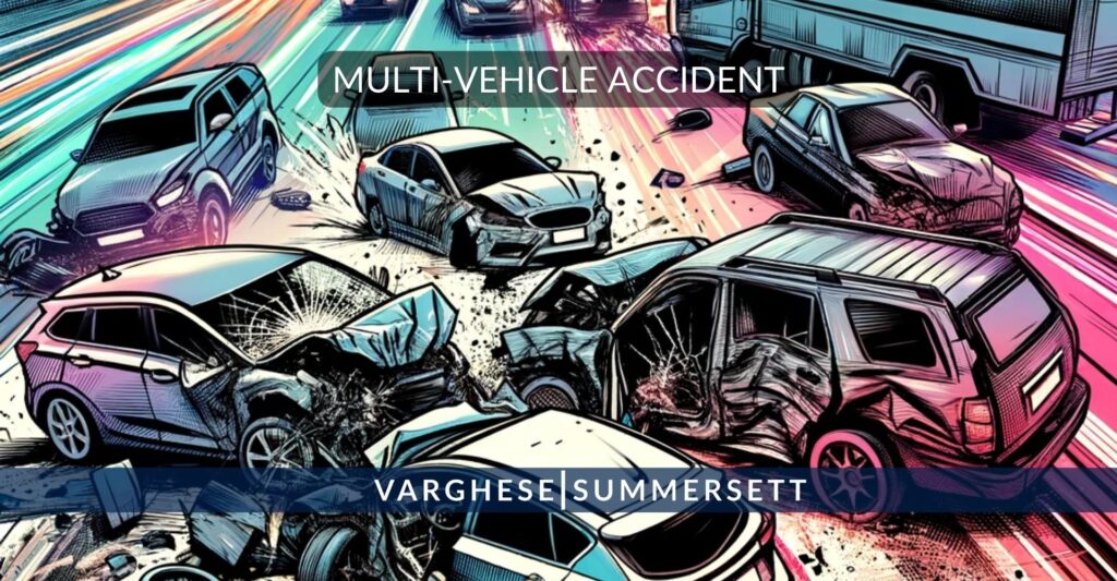 multi vehicle accident
