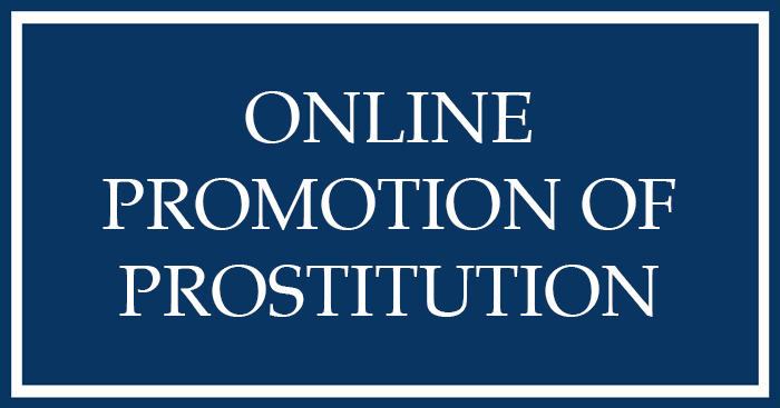 promoción de la prostitución en línea