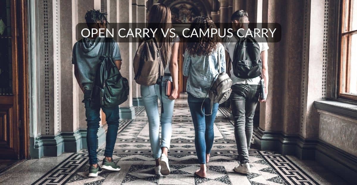 open carry vs campus carry en texas