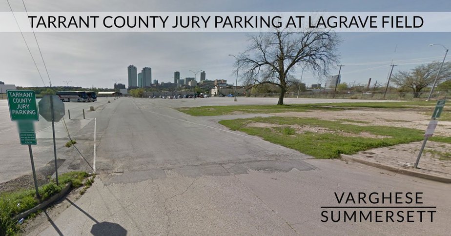 aparcamiento para jurados del condado de tarrant