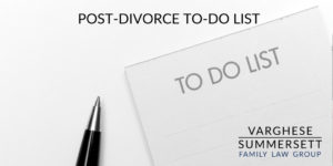 what to do after your divorce