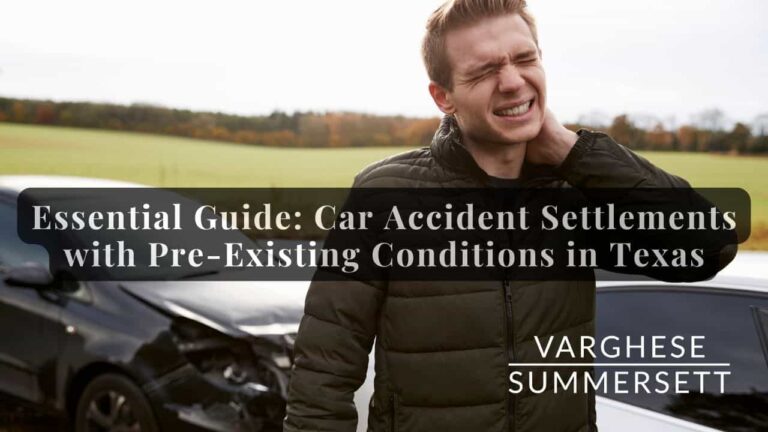 How Pre-existing Conditions Affect Car Accident Claims [TX ’23]