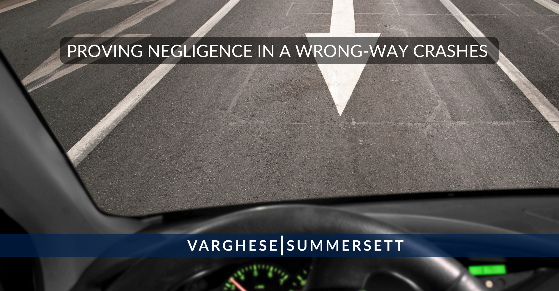 proving negligence in a wrong way accident