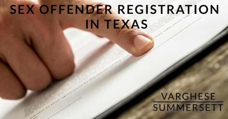 Sex Offender Registration In Texas – FAQs