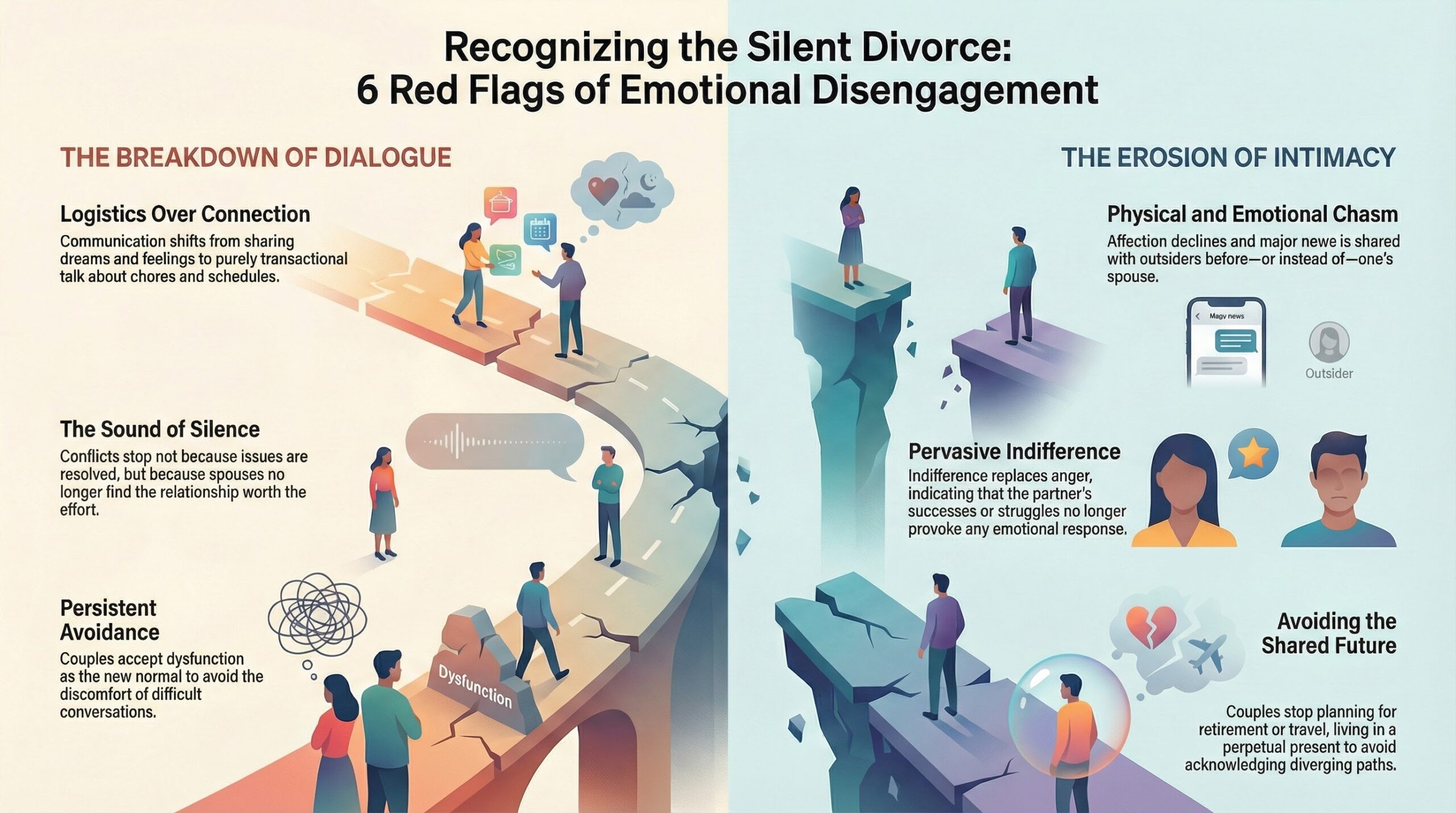 signos de divorcio silencioso