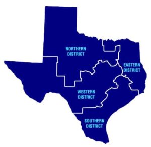 Federal criminal districts in Texas