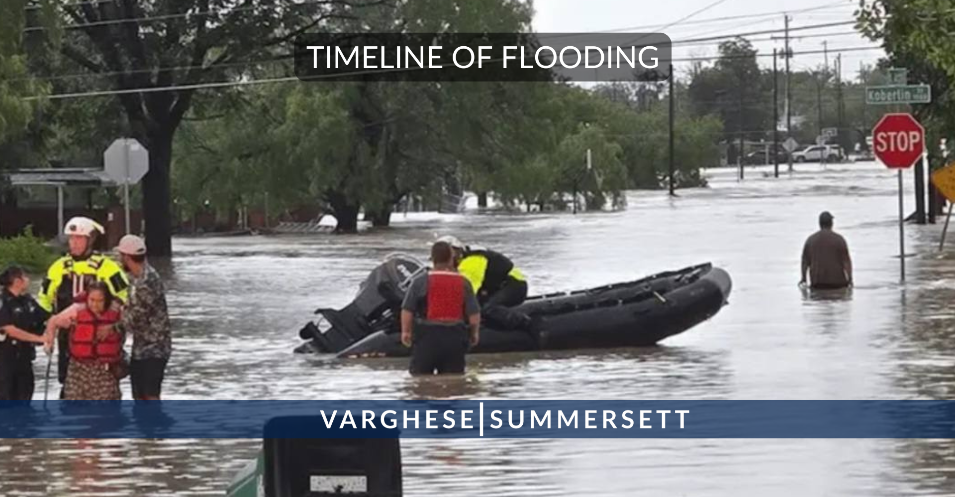 cronología de las inundaciones en Kerrville