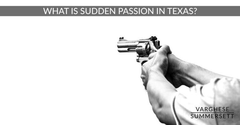 “Sudden Passion” Murder Cases in Texas