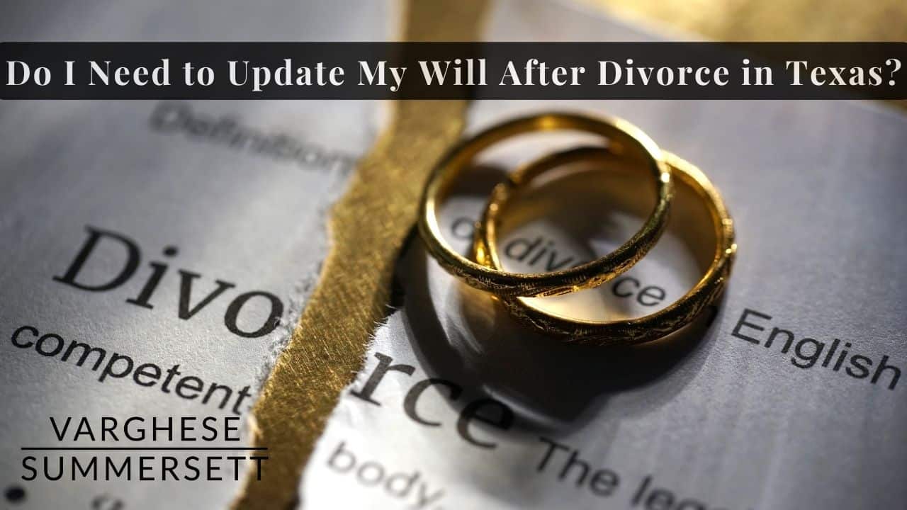 updating your will after divorce